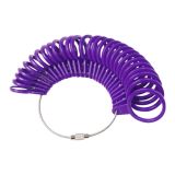 10 PCS Plastic Ring Circle Measurement Tools(Purple )