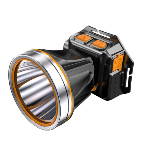 LED Night Fishing Charge Head Light Outdoor Camping Fishing Miner Light Searchlight Head-Mounted Flashlight With Charge Display
