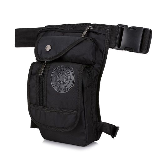 HaoShuai 325 Multi-Function Nylon Leg Bag Mountaineering Outdoor Travel Sports Convenient Waist Bag(Black)