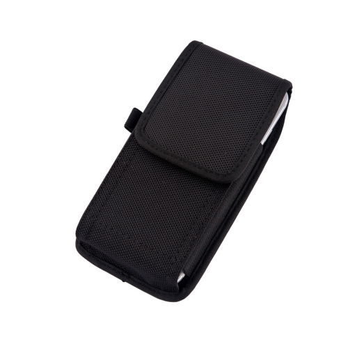 2 PCS Men Oxford Nylon Fabric Wear Belt Bag Mobile Phone Pocket For 3.5-4.0 inch Phones(Black)