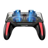 H10 4 in 1 Dual Fan Cooling Gamepad Game Auxiliary Button Grip with Stand & 5000mAh Power Bank Function