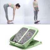 Soft Rubber Magnet 9-Speed Adjustable Stovepipe Stretch Plate Oblique Pedal Foldable Leg Stretching Equipment(Green)