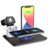 HQ-UD17 4 in 1 Wireless Charger Phone Holder Charging Base for iPhone