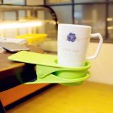 2 PCS G3389 Table Side Cup Clip Large Thickened Cup Clip(Green)