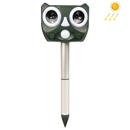 119A Outdoor Solar Ultrasonic Insect Repellent Animal Repellent(Green)