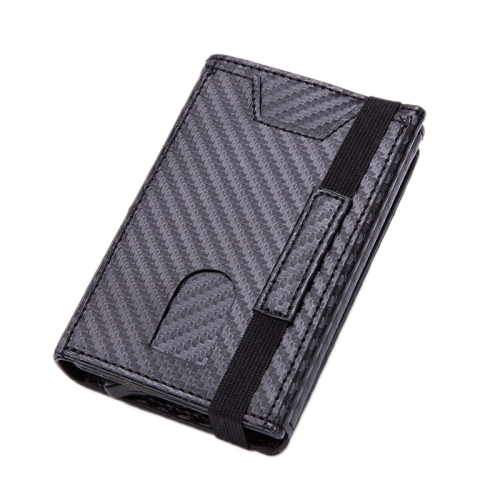 RFID Anti-Theft Aluminum Alloy Card Case(Carbon Fiber Black)