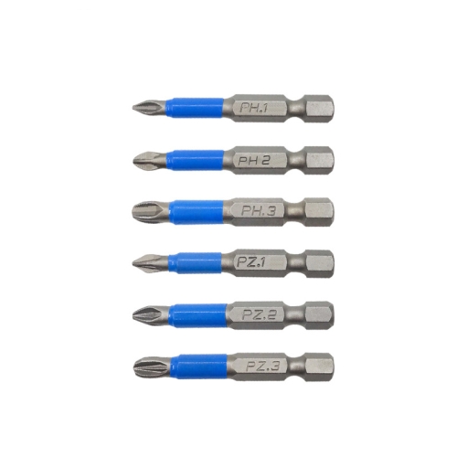 3 Sets 6 PCS 50mm Strong Magnetic Hand Drill Screwdriver Mouth Anti-Slip Screwdriver Bit