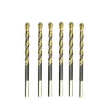 6 PCS 12mm Titanium-Plated King Drill Porcelain Brick Glass Brick Drill Punched Twist Triangle Drill