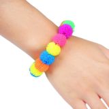 12 PCS Colorful Soft Bracelet TPR Material Elastic Skin-Friendly Decompression Toy