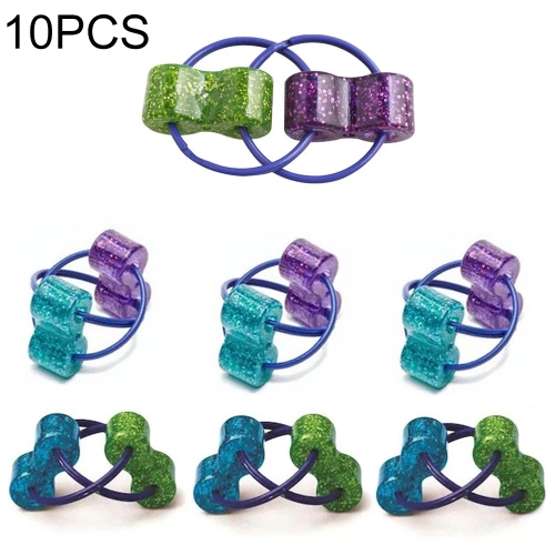 10 PCS Large Bicycle Decompression Chain Toys(Random Color)