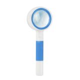3 PCS Hand-Held Reading Magnifier Glass Lens Anti-Skid Handle Old Man Reading Repair Identification Magnifying Glass
