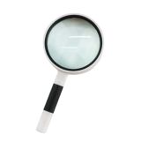 3 PCS Hand-Held Reading Magnifier Glass Lens Anti-Skid Handle Old Man Reading Repair Identification Magnifying Glass