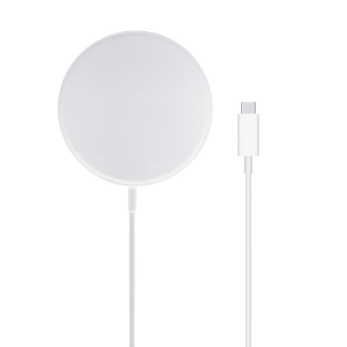 WHQ-200 Plastic 15W Magnetic Wireless Fast Charge Smart Identification Charger(White)