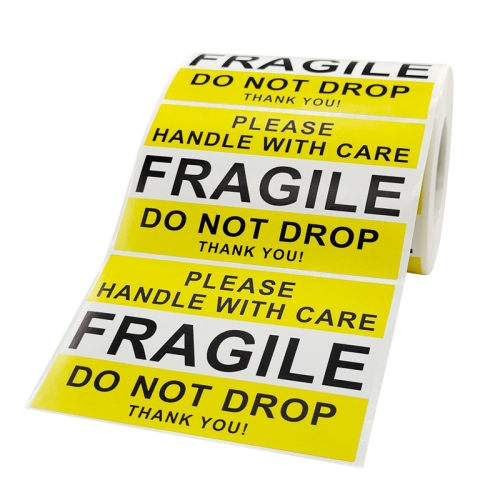 Handle With Care Fragile Warning Sticker Label