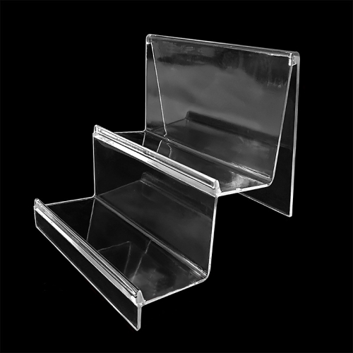 10 PCS Thickened Transparent Wallet Holder Plastic Phone Mask Display Stand Counter Display Stand