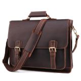 B515 Men 15.6 Inch Business Briefcase Multi-Function Laptop Bag(Dark Coffee)