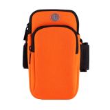 3 PCS Running Mobile Phone Arm Bag Men And Women Fitness Outdoor Hand Bag Wrist Bag  for Mobile Phones Within 6.5 inch( Orange)
