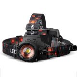 T40 P50 Lamp Beads Headlight USB Rechargeable Zoom Outdoor Strong Headlight