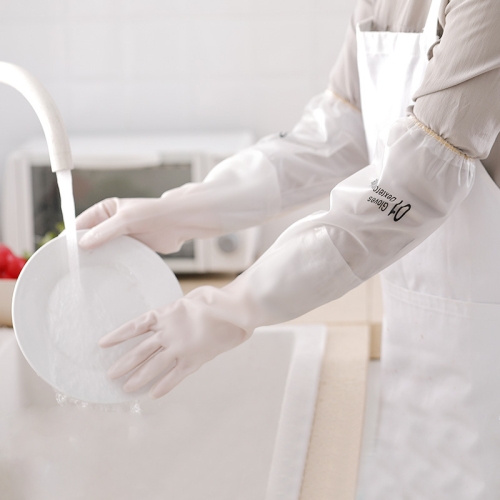 2 Pairs Kitchen Waterproof Durable Dishwashing Gloves Thicken Housework Cleaning Gloves