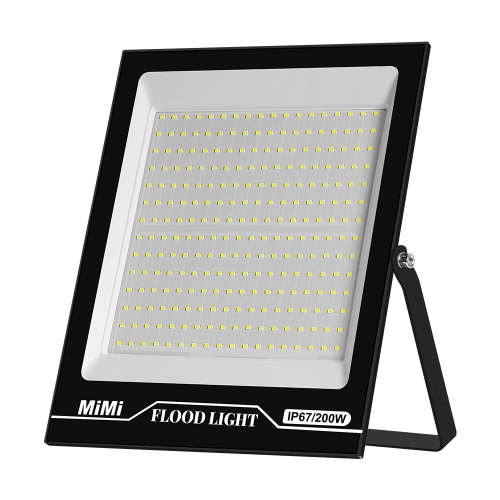 200W LED Projection Lamp Outdoor Waterproof High Power Advertising Floodlight High Bright Garden Lighting(Cold White Light)