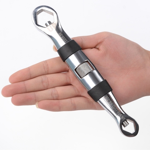 23 In 1 Double Head Self-Tightening Universal Opening Multi-Purpose Torx Wrench(Silver)
