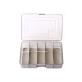 4 PCS HENGJIA qt051 5 Grids Fishing Tackle Box Storage Box