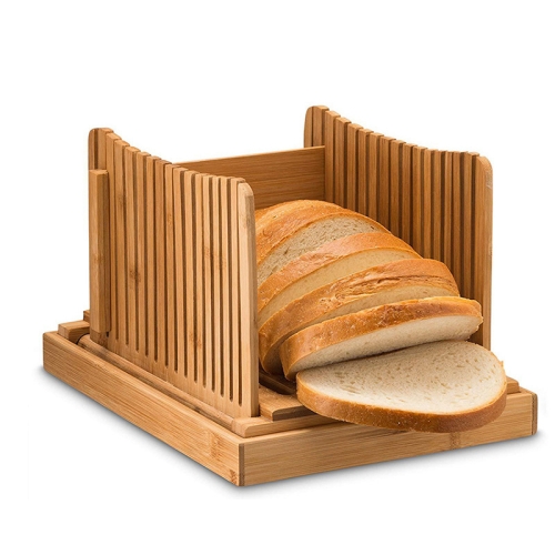 31.7x23.7x19cm Bamboo Household And Commercial Multi-Function Bread Cutting Plate Sliced Cutting Board Bread Slices Bread Plate