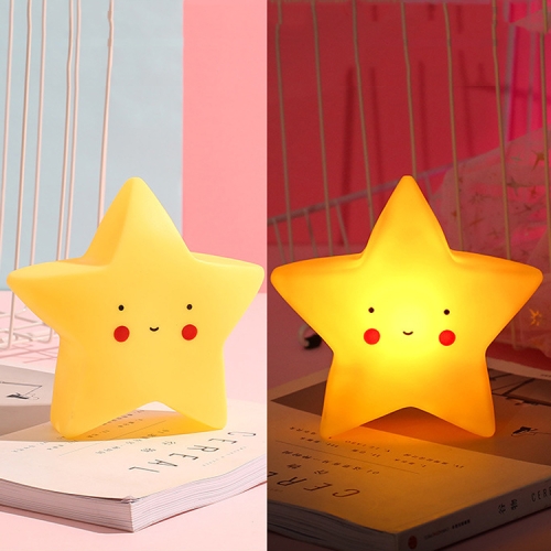 3 PCS Stars Night Light Baby Care Bedside Decoration Light(Yellow)