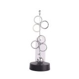 T900 Two-Wheeled Permanent Meter Electric Magnetic Double Turning Pendulum Chaotic Home Ornament(Circle)