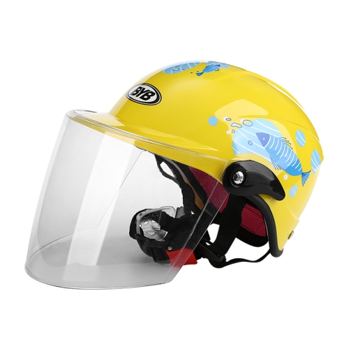 BYB X-201 Children Cartoon Helmet Electric Car Protective Cap