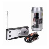 Coke Can Mini RC Car Radio Remote Control Micro Racing Car(Black+Orange)