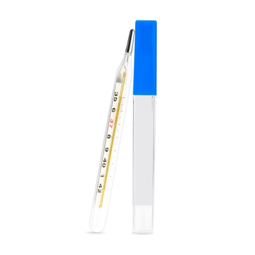 Mercury Clear-Scale Household Adult Kids Armpit Oral Glass Thermometer