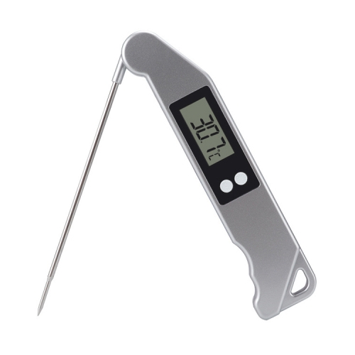 TS-BN61 Kitchen Food Cooking BBQ Foldable Waterproof Probe Thermometer(Silver)