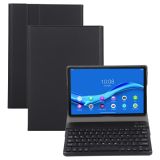 AM10 2 in 1 Removable Bluetooth Keyboard + Protective Leather Case with Holder for Lenovo M10 FHD Plus 10.3 inch(Black)