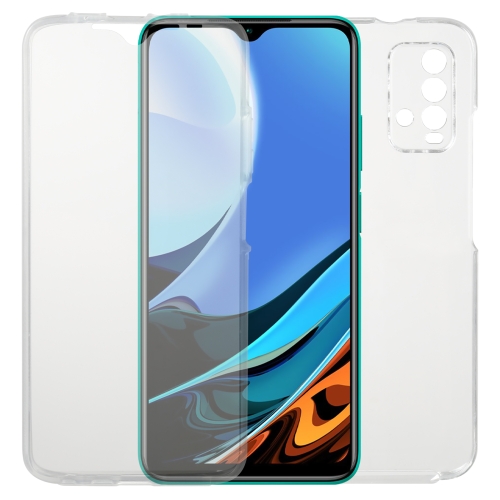 For Xiaomi Redmi Note 9 4G PC+TPU Ultra-Thin Double-Sided All-Inclusive Transparent Mobile Phone Case