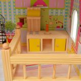 Casa de muñecas de madera de 3 plantas 60x30x90 cm