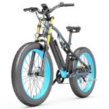 LANKELEISI RV700 16Ah 48V 1000W Bicicleta eléctrica 26 pulgadas 42 km / h Velocidad máxima Carga máxima 150 kg