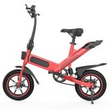 Dohiker Y-1 10Ah 36V 350W 14 pulgadas Ciclomotor Bicicleta eléctrica Bicicleta plegable inteligente 25 km / h Velocidad máxima 50-60 km Kilometraje – Rojo