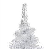 Árbol de Navidad Artificial con Soporte Plata 210 cm PET