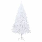 Árbol de Navidad Artificial con Ramas Gruesas Blanco 210 cm PVC