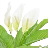 Anthurium Planta Artificial con Maceta Blanco 55 cm