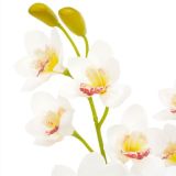 Planta de Orquídea Artificial con Maceta Blanca 90 cm
