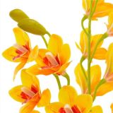 Planta de Orquídea Artificial con Maceta Amarilla 90 cm
