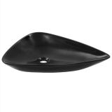 Lavabo Cerámica Triángulo Negro 645x455x115 mm