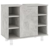 Mueble de baño gris cemento 60x32x53,5 cm aglomerado