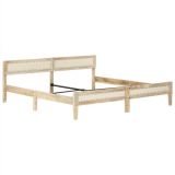 Estructura de cama de madera maciza de mango 200 cm