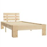 Estructura de cama de madera maciza de pino 100×200 cm