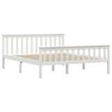 Estructura de cama Madera de pino maciza blanca 150 x 200 cm