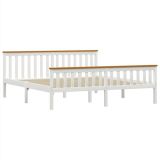 Estructura de cama Madera de pino maciza blanca 6FT Super King