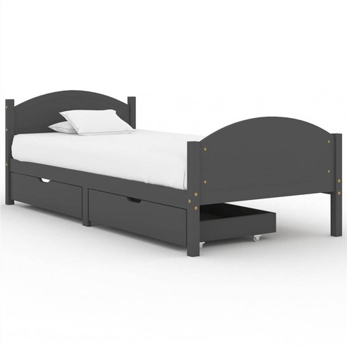 Bed-Frame-with-2-Drawers-Dark-Grey-Solid-Wood-Pine-100x200-cm-Single-503316-1._w500_